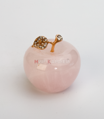 Миниатюра Яблоко, Розовый кварц
